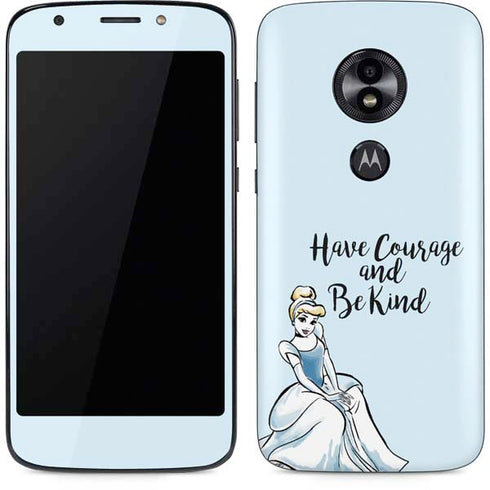 Disney Princess Cinderella Have Courage and Be Kind Art Moto E5 Play Skin